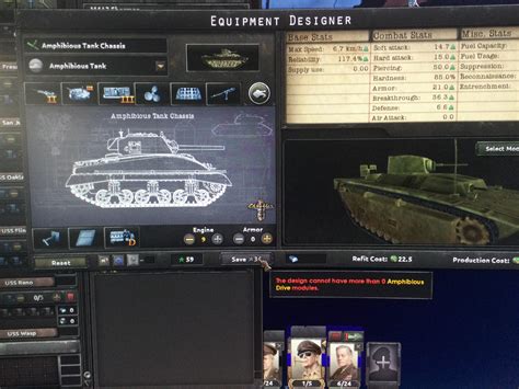 hoi4 best amphibious tank design.